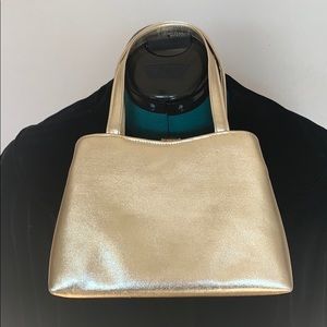 Vintage Gold Miss Lewis Handbag With Jeweled Clasp